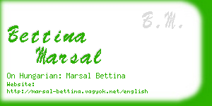 bettina marsal business card